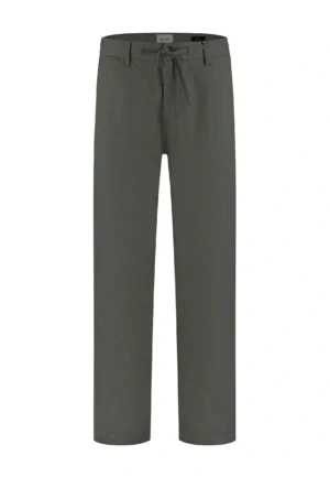 Dstrezzed 501822: 100% Crispy Linen Pants Dark Army image4