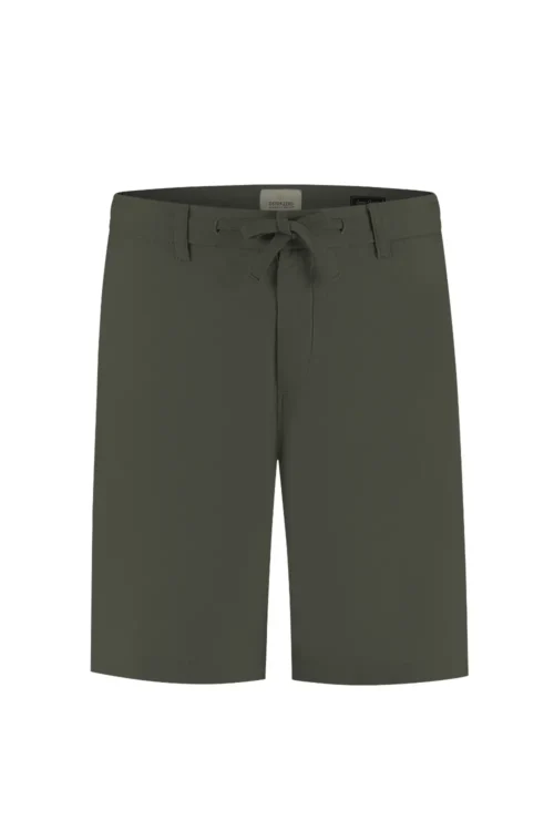 Dstrezzed 100% Crispy Linen Shorts 515558, Dark army - Image 6