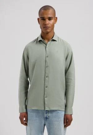 Dstrezzed 303710- The Jagger Shirt 100% Linen, Green Shadow