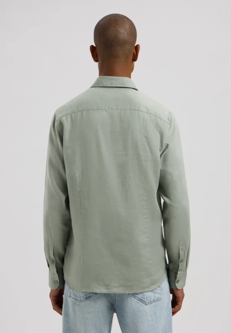 Dstrezzed 303710- The Jagger Shirt 100% Linen, Green Shadow - Image 3