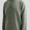 Dstrezzed Jagger Shirt 100% Linen 303710 Green Shadow - Image 4