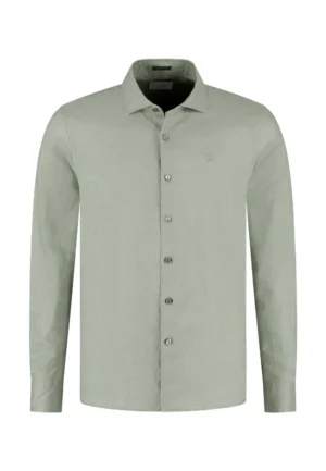 Dstrezzed 303710- The Jagger Shirt 100% Linen, Green Shadow image3