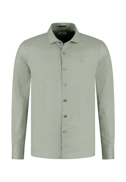 Dstrezzed 303710- The Jagger Shirt 100% Linen, Green Shadow image3