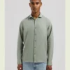 Dstrezzed 303710- The Jagger Shirt 100% Linen, Green Shadow