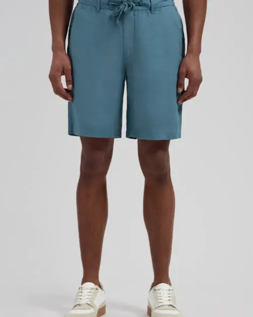 Dstrezzed 100% Crispy Linen Shorts 515558, Blue fusion