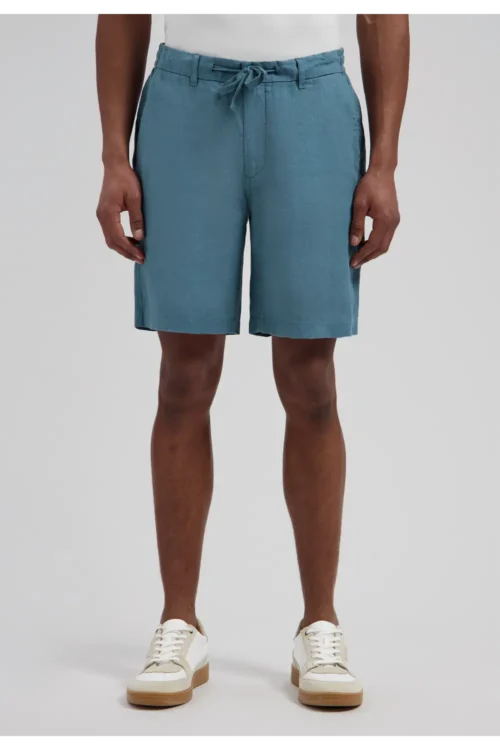 Dstrezzed 100% Crispy Linen Shorts 515558, Blue fusion