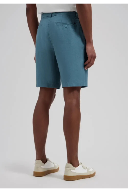 Dstrezzed 100% Crispy Linen Shorts 515558, Blue fusion - Image 3