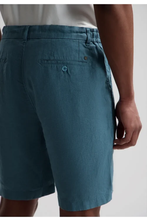 Dstrezzed 100% Crispy Linen Shorts 515558, Blue fusion - Image 4