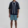 Dstrezzed 100% Crispy Linen Shorts 515558, Blue fusion - Image 2