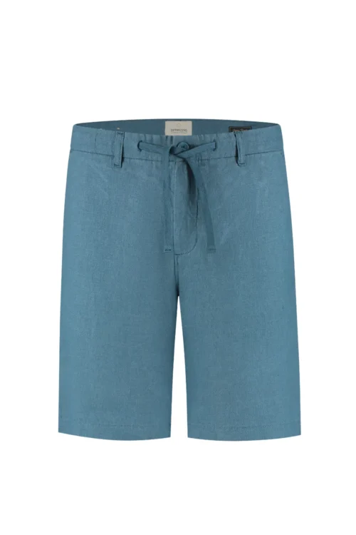 Dstrezzed 100% Crispy Linen Shorts 515558, Blue fusion - Image 6