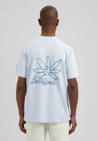 Alternative view of Dstrezzed Lasse Graphic Tee, Light blue