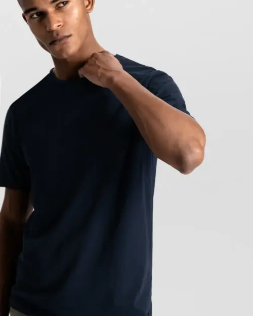 Alternative view of Dstrezzed Mc Queen Organic Cotton T-shirt 202274 Dark Navy