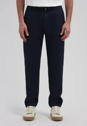 Dstrezzed 501822 :  100% Crispy Linen Pants Dark Navy