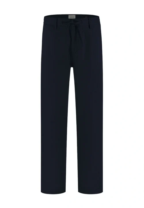 Dstrezzed 501822 : 100% Crispy Linen Pants Dark Navy - Image 6