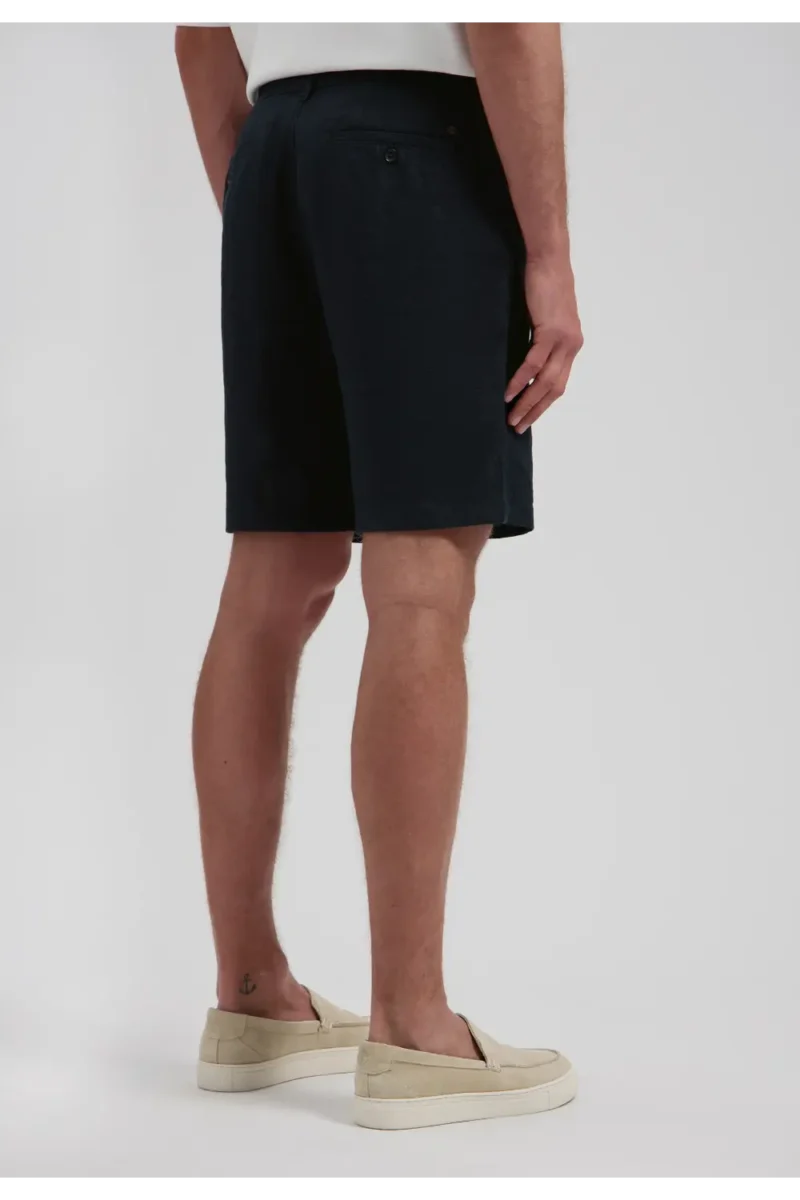 Dstrezzed 100% Linen Shorts, Dark Navy - Image 3