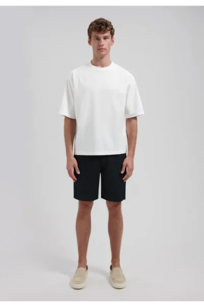 Alternative view of Dstrezzed 100% Linen Shorts, Dark Navy