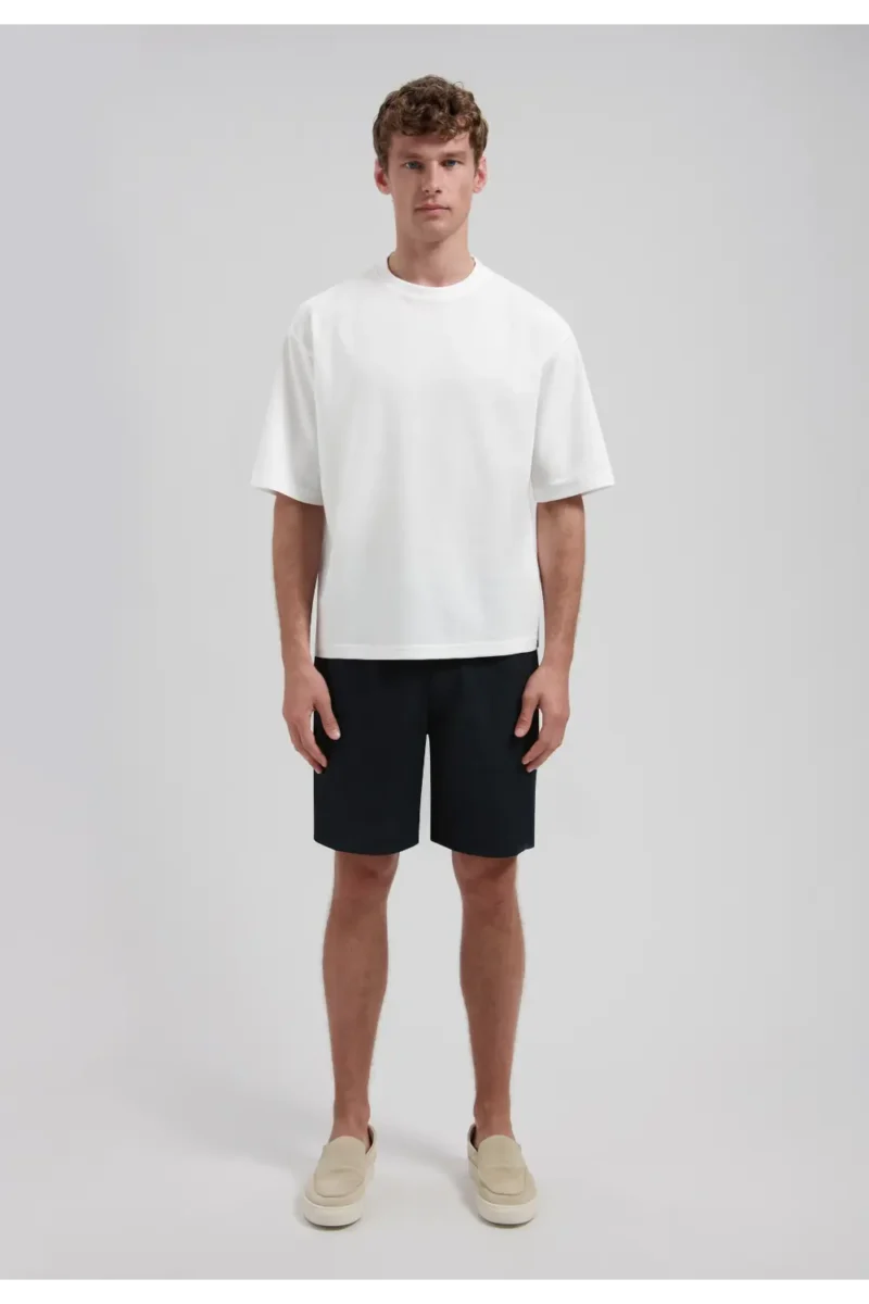 Dstrezzed 100% Linen Shorts, Dark Navy - Image 2