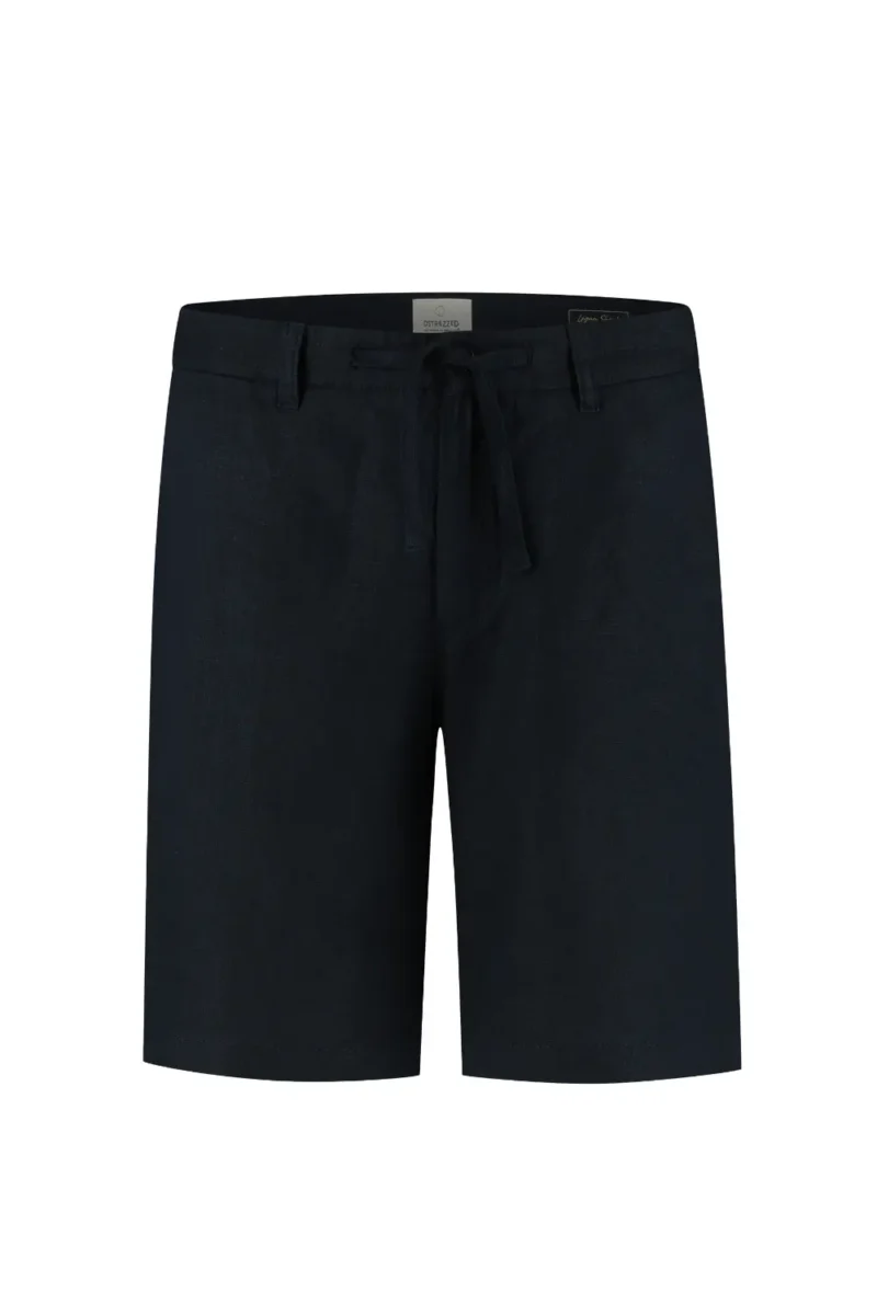 Dstrezzed 100% Linen Shorts, Dark Navy - Image 6