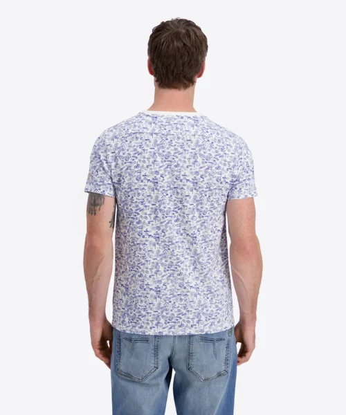 Timezone  Printede T-shirt, White Stamp - Image 4