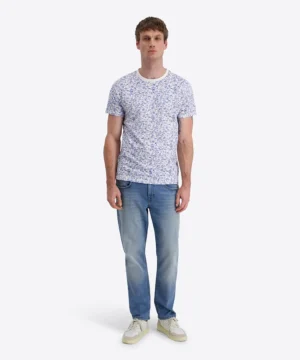 Alternative view of Timezone  Printede T-shirt, White Stamp