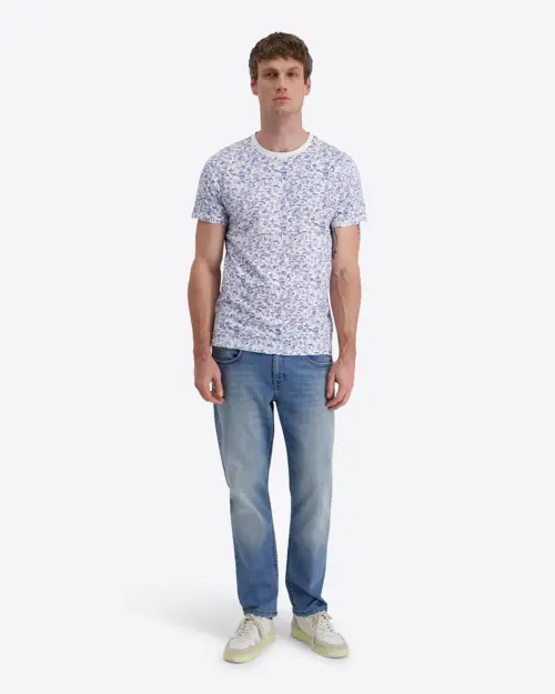 Alternative view of Timezone  Printede T-shirt 20332.6111-32 White Stamp