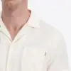 Timezone  Linen Blend Shirt 30172.1387-29 Egret White - Image 5