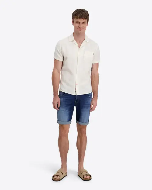 Alternative view of Timezone  Linen Blend Shirt 30172.1387-29 Egret White