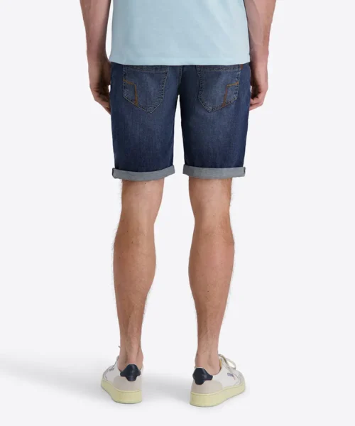 Timezone  Slim Scott Denim Shorts, Royal Blue Wash - Image 3