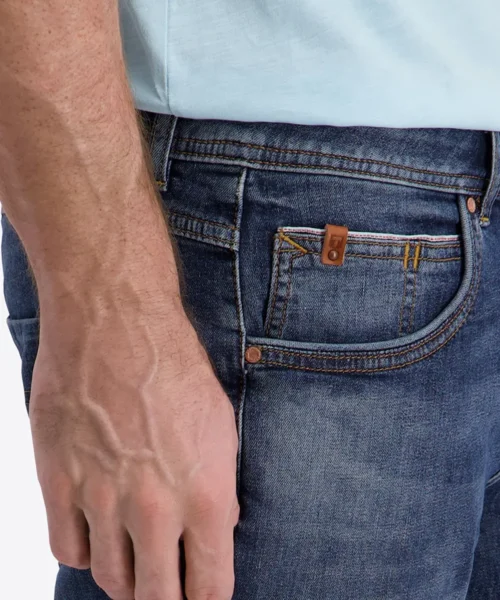 Timezone  Slim Scott Denim Shorts, Royal Blue Wash - Image 4