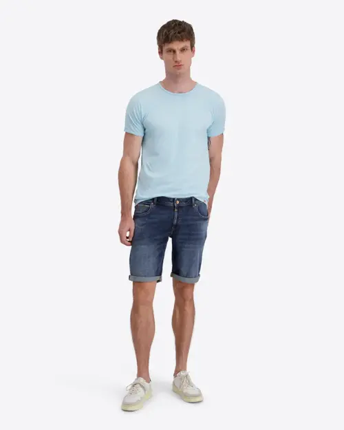 Alternative view of Timezone  Slim Scott Denim Shorts 50013.3166 Royal Blue Wash