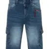 Timezone Ryker Denim Shorts, Navy Blue Wash - Image 4