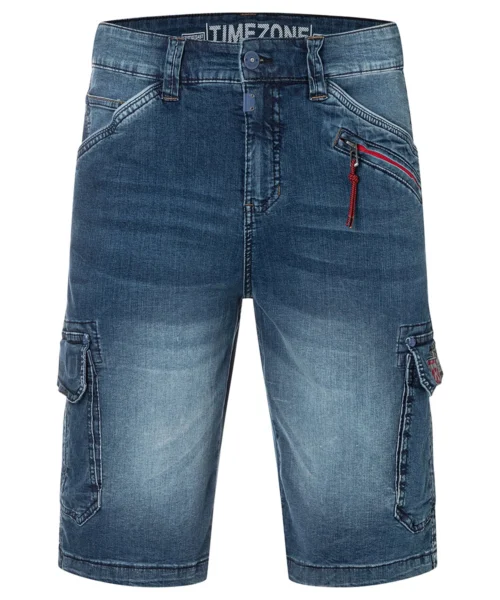 Timezone Ryker Denim Shorts, Navy Blue Wash - Image 4