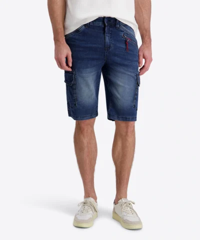 Timezone Ryker Denim Shorts, Navy Blue Wash