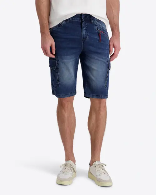 Timezone Ryker Denim Shorts, Navy Blue Wash