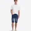 Timezone Ryker Denim Shorts, Navy Blue Wash - Image 3