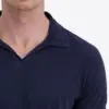 Timezone Cotton Linen Blend Poloshirt 20329.6110-29 Dark Navy - Image 5
