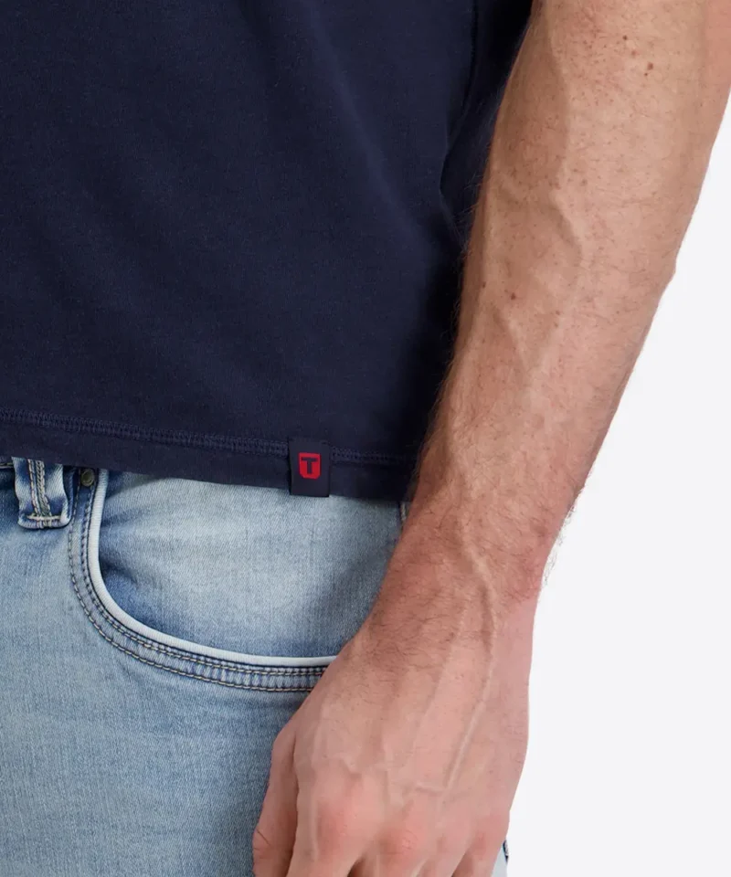 Timezone Cotton Linen Blend Poloshirt, Total Eclipse - Image 6