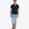 Timezone Cotton Linen Blend Poloshirt 20329.6110-29 Dark Navy - Image 2