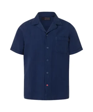 Timezone Linen Blend Shirt, Total Eclipse