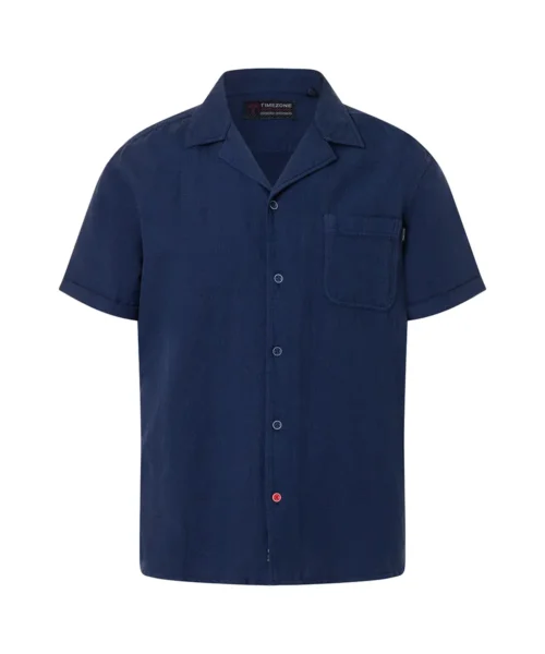 Timezone  Linen Blend Shirt, Total Eclipse