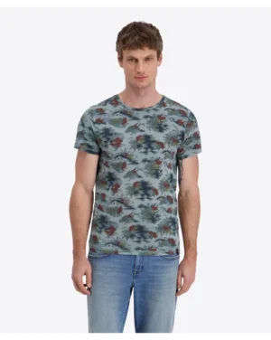 Timezone Vintage Print Cotton T-shirt