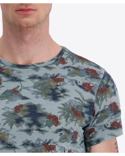 Timezone Vintage Print Cotton T-shirt image1