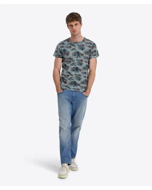 Alternative view of Timezone  Vintage Print Cotton T-shirt