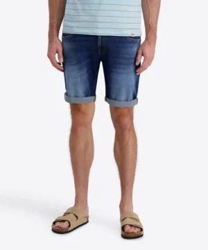 Timezone Slim Scott Denim Shorts, Middle Blue Wash