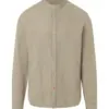 Timezone Stand-up-collar Shirt 30173.1387 Light Khaki - Image 3