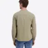 Timezone Stand-up-collar Shirt 30173.1387 Light Khaki - Image 4