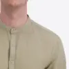 Timezone Stand-up-collar Shirt 30173.1387 Light Khaki - Image 5