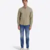Timezone Stand-up-collar Shirt 30173.1387 Light Khaki - Image 2