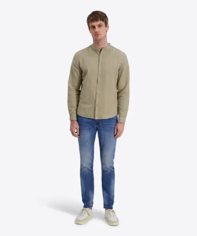 Alternative view of Timezone Stand-up-collar Shirt , Light Khaki