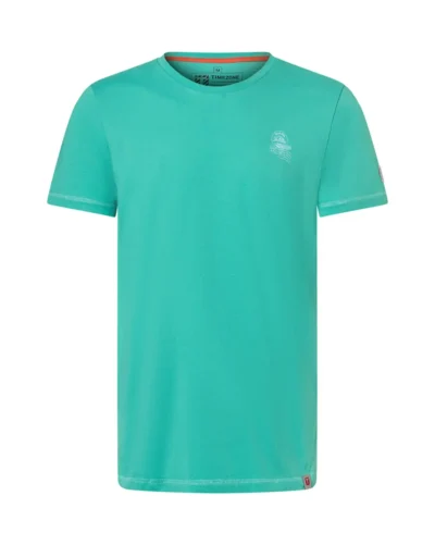 Timezone  Vintage Print T-shirt, Blue Aop